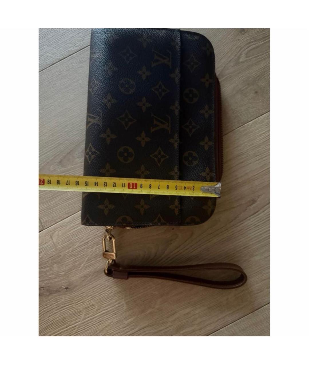 LOUIS VUITTON Коричневая барсетка, фото 8