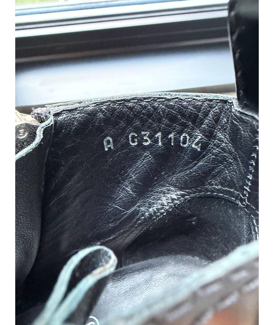 CHANEL Черные кожаные ботинки, фото 7