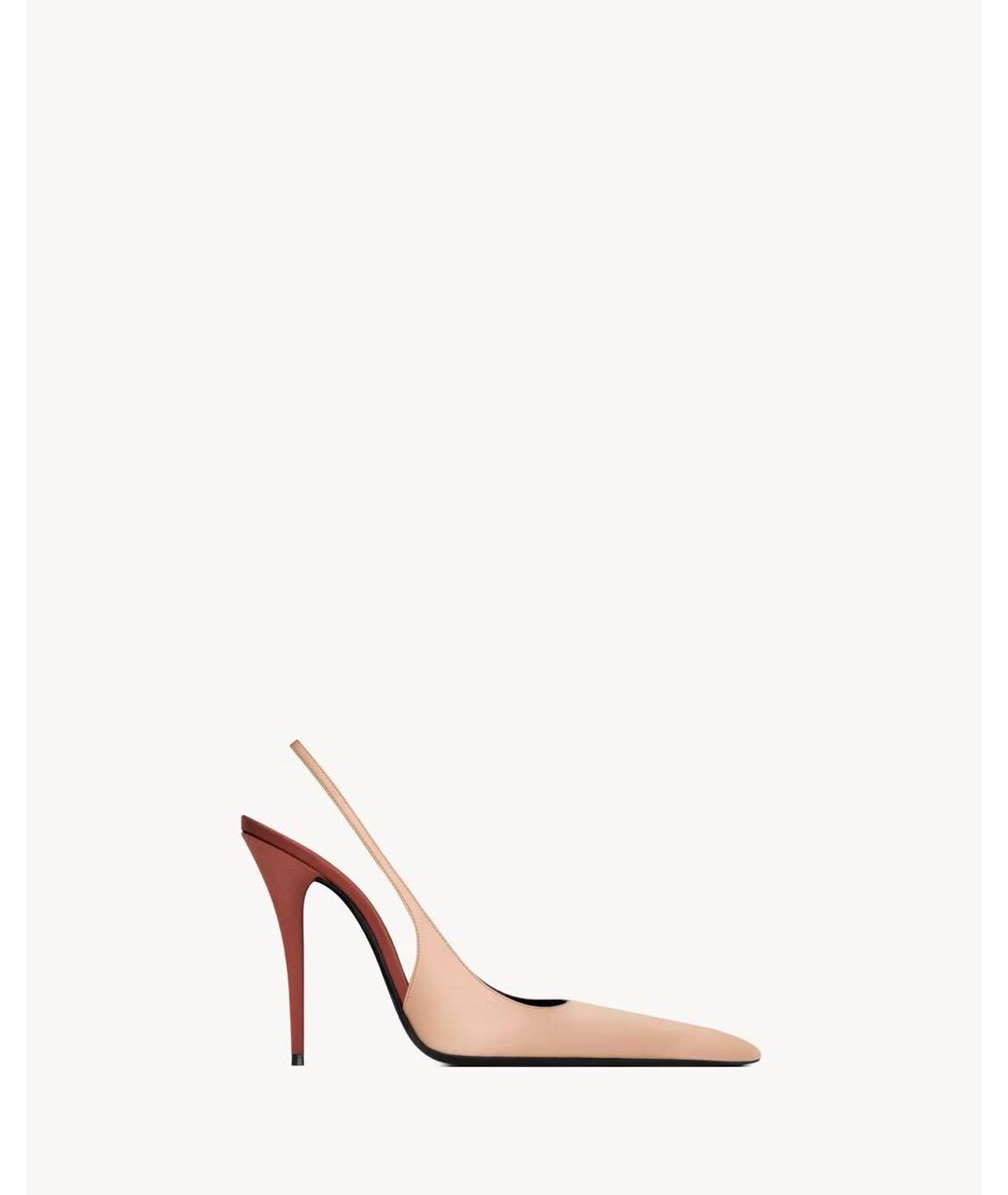 SAINT LAURENT Коралловые туфли, фото 4