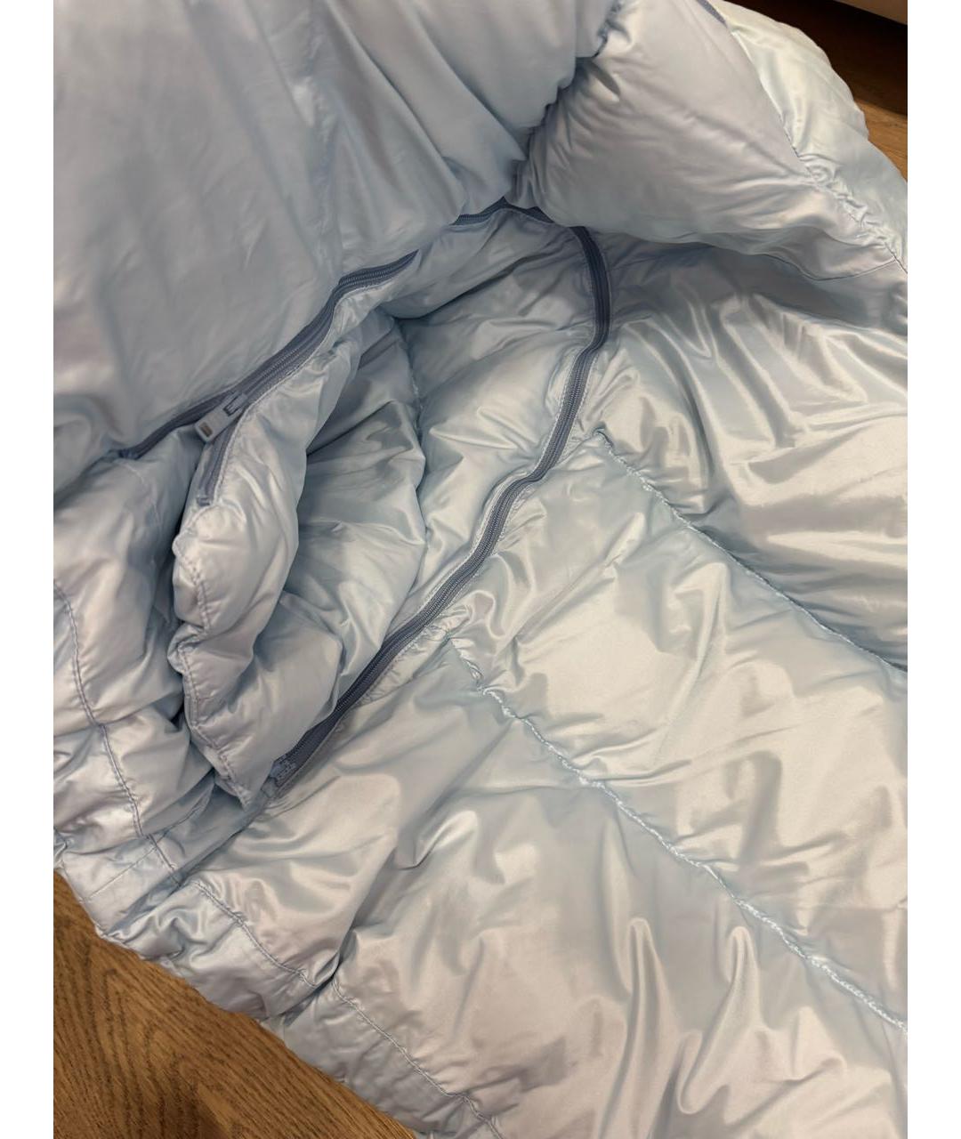 PRADA Голубой полиамидовый пуховик, фото 5