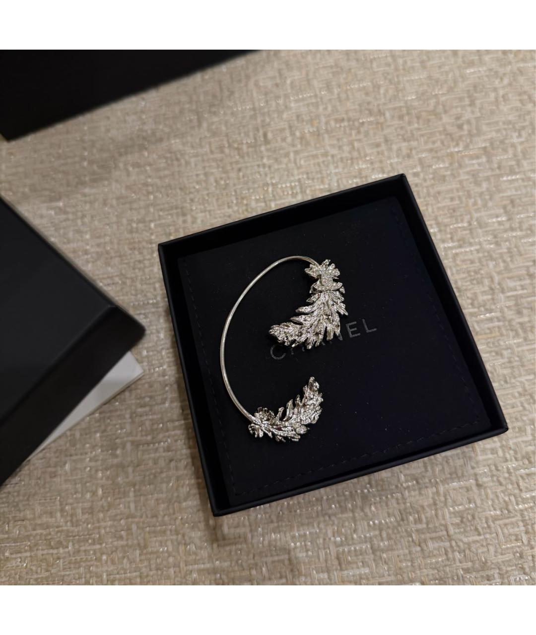 CHANEL Серебряные серебряные серьги, фото 3