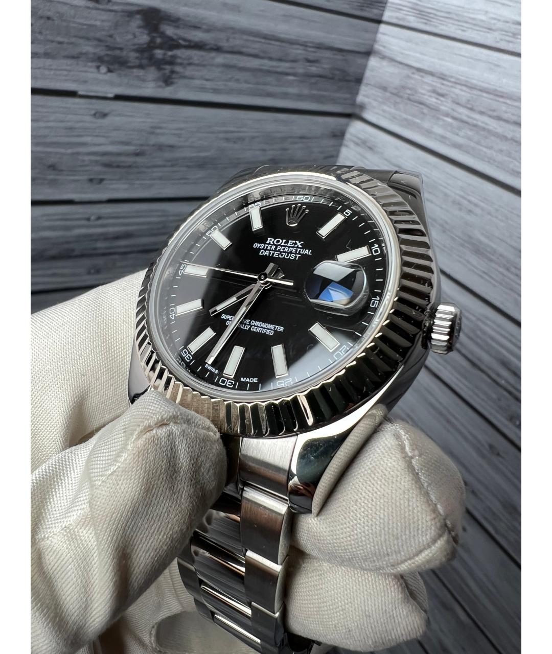 ROLEX Черные часы, фото 3