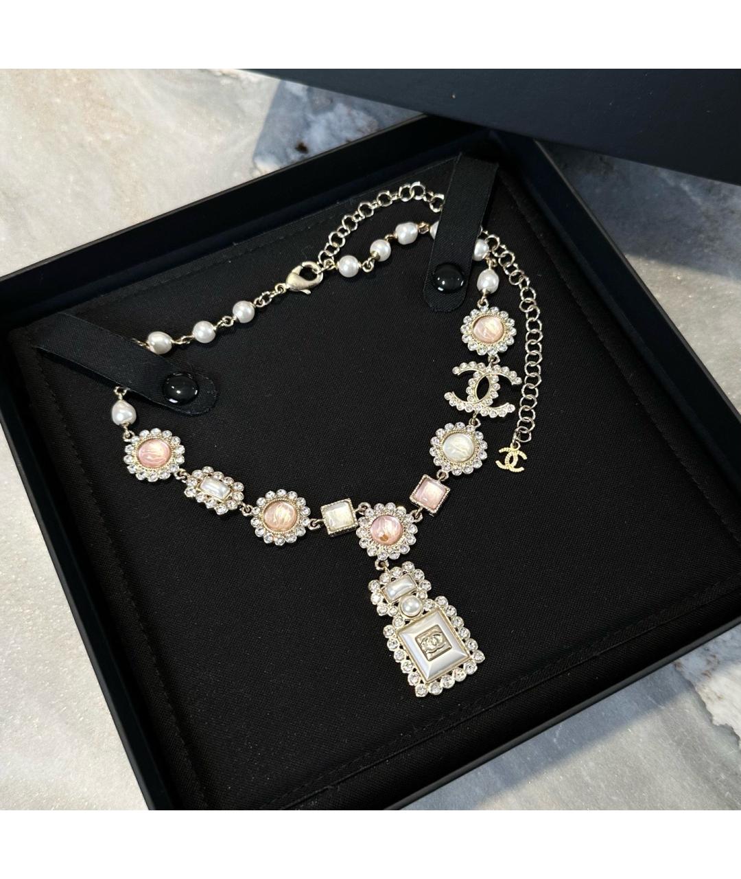 CHANEL Серебряное металлическое колье, фото 3