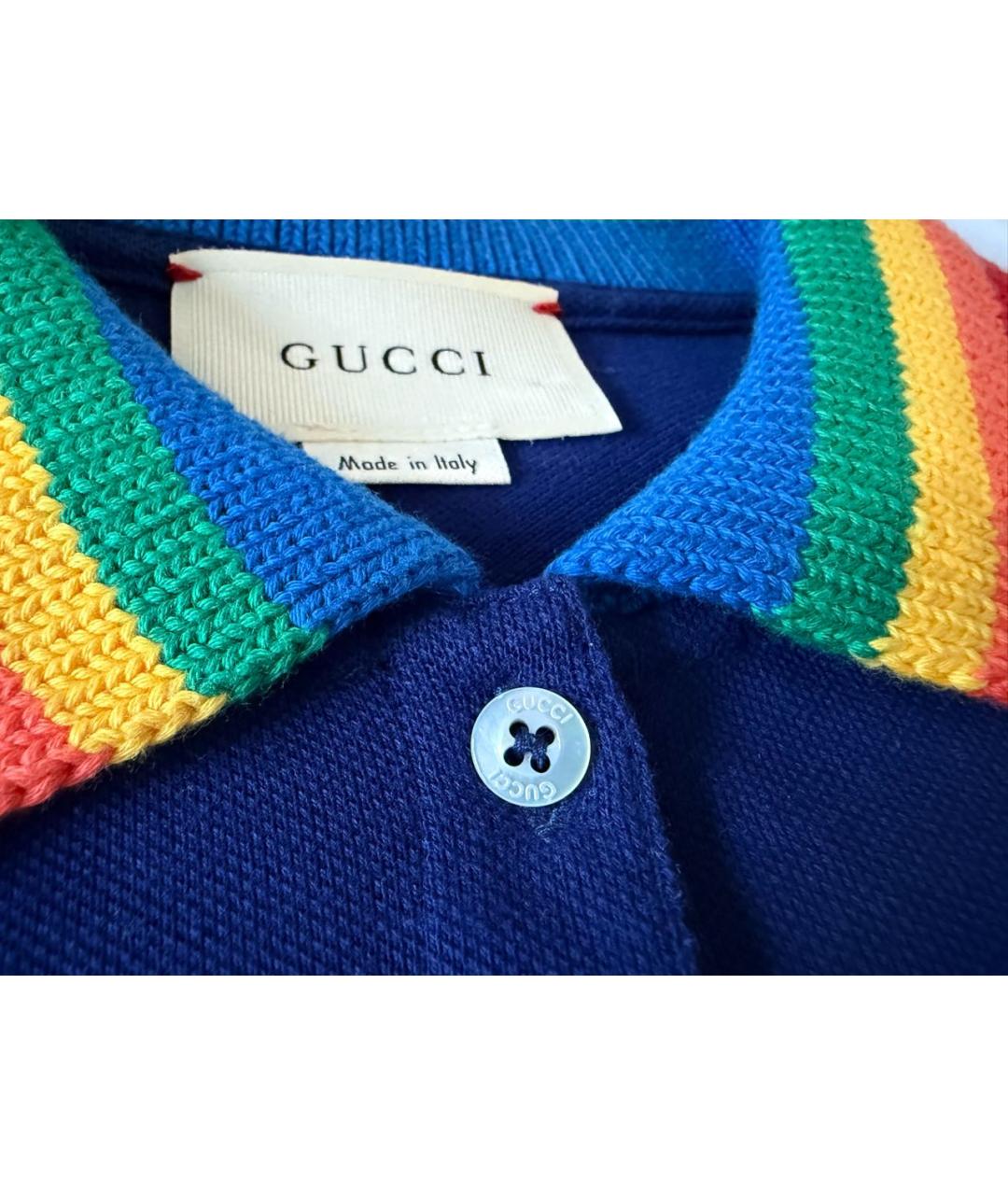 GUCCI Синий хлопковый детская футболка / топ, фото 4
