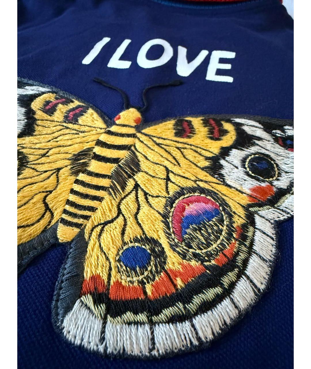 GUCCI Синий хлопковый детская футболка / топ, фото 5