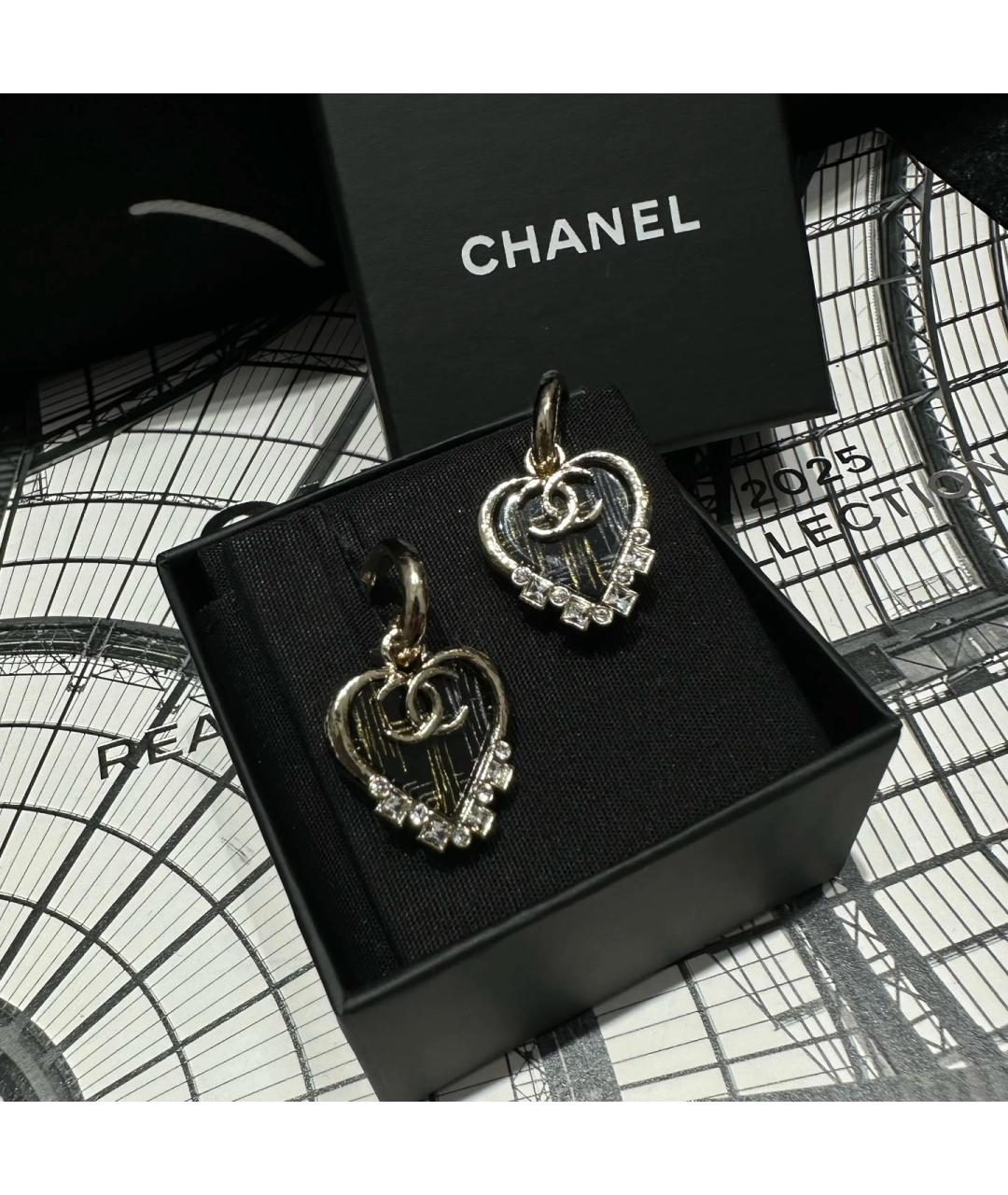 CHANEL Серебряные металлические серьги, фото 4
