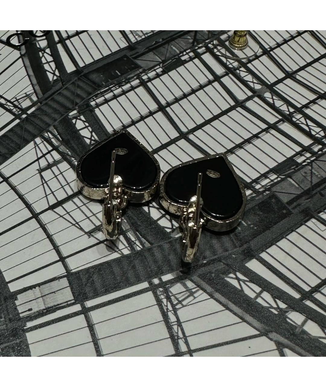 CHANEL Серебряные металлические серьги, фото 3