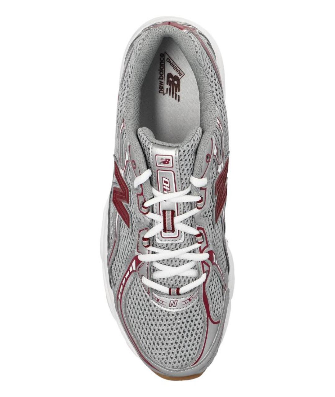 NEW BALANCE Серые текстильные низкие кроссовки / кеды, фото 4