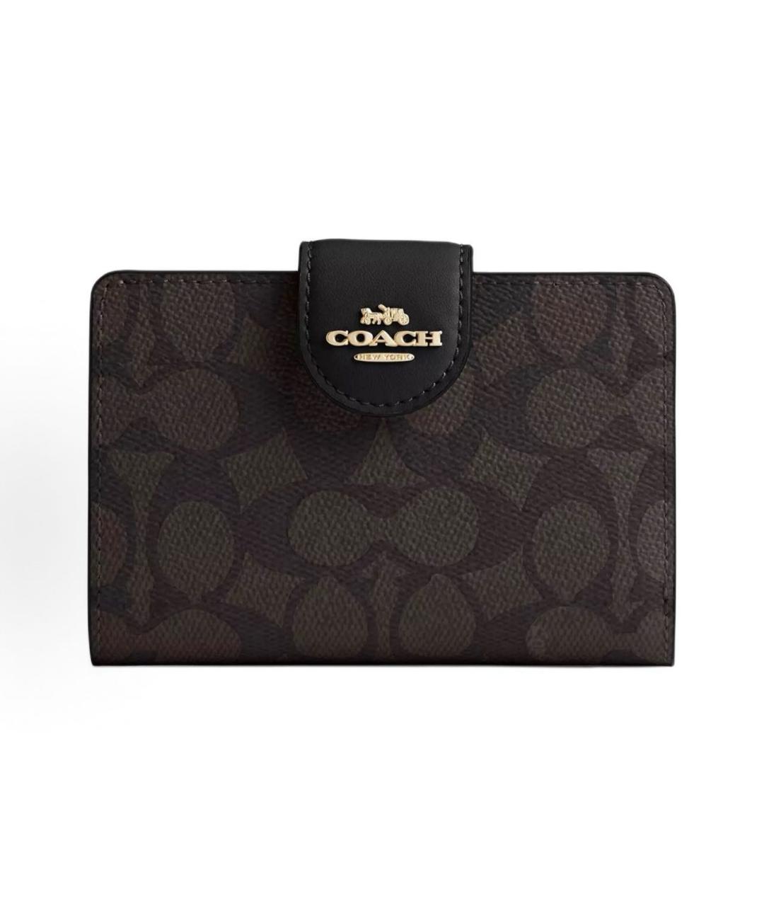 COACH Коричневый кошелек из искусственной кожи, фото 4