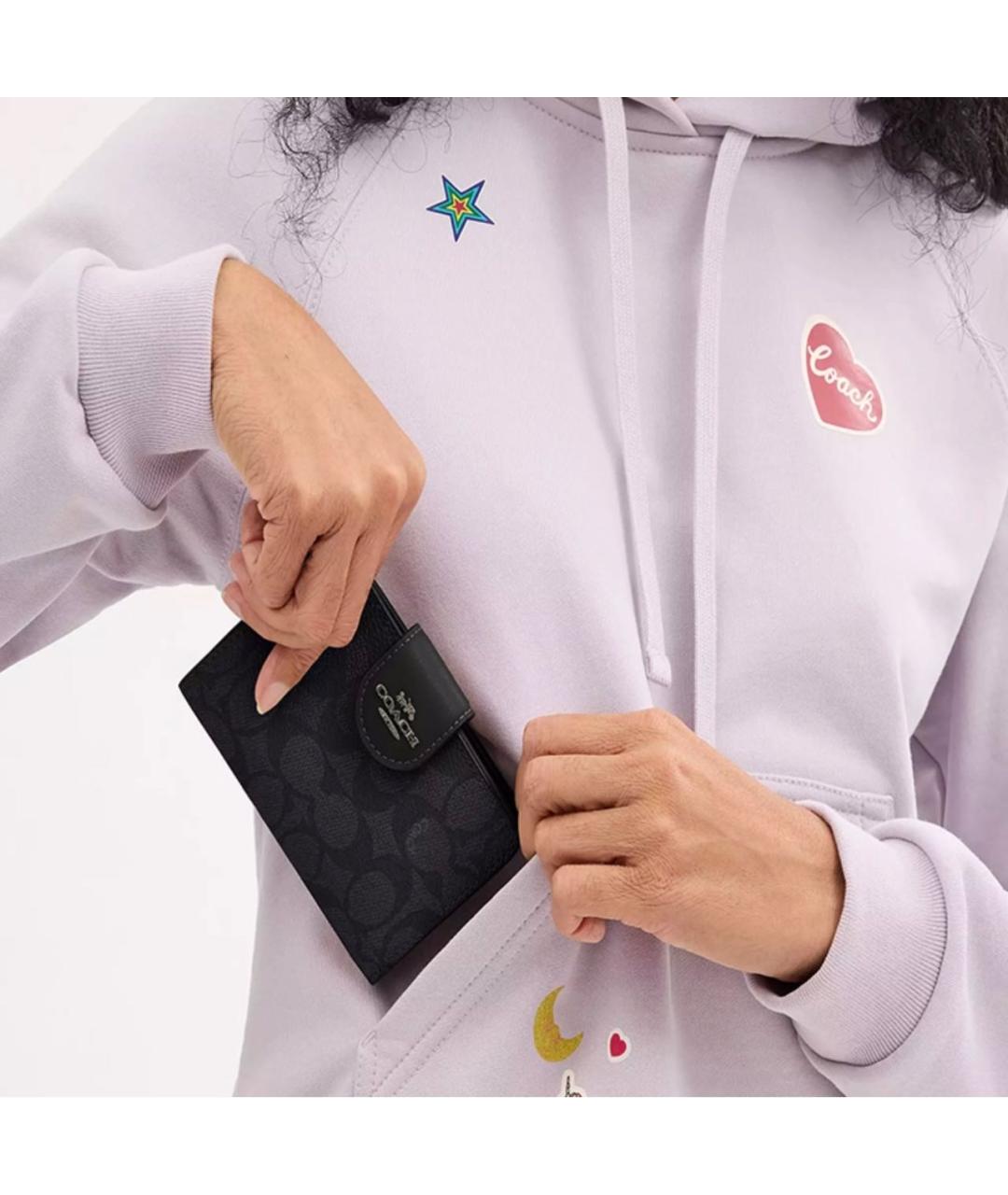 COACH Коричневый кошелек из искусственной кожи, фото 3