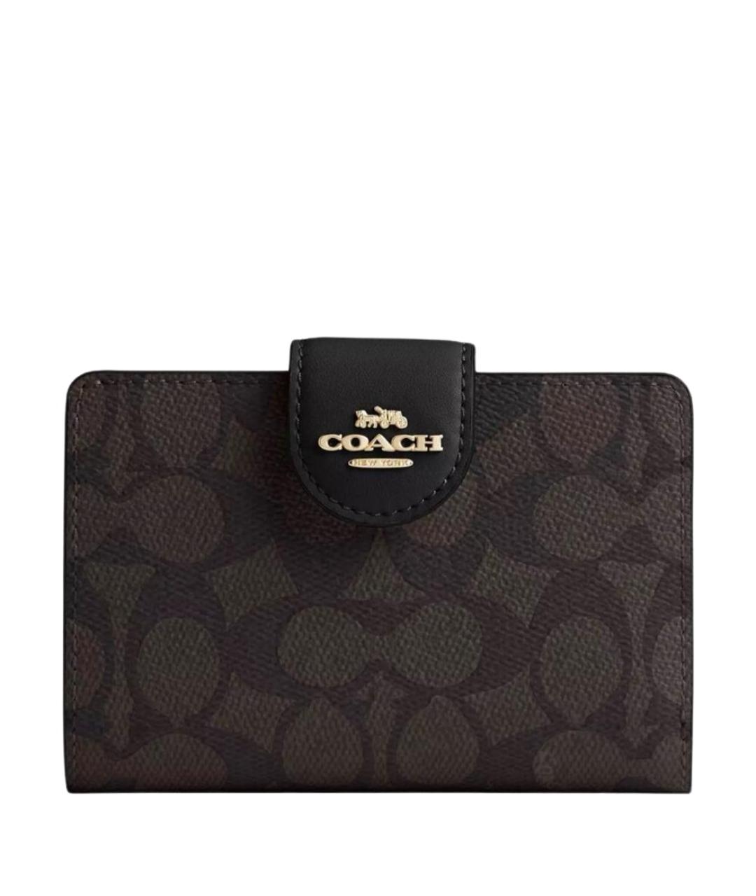 COACH Коричневый кошелек из искусственной кожи, фото 1