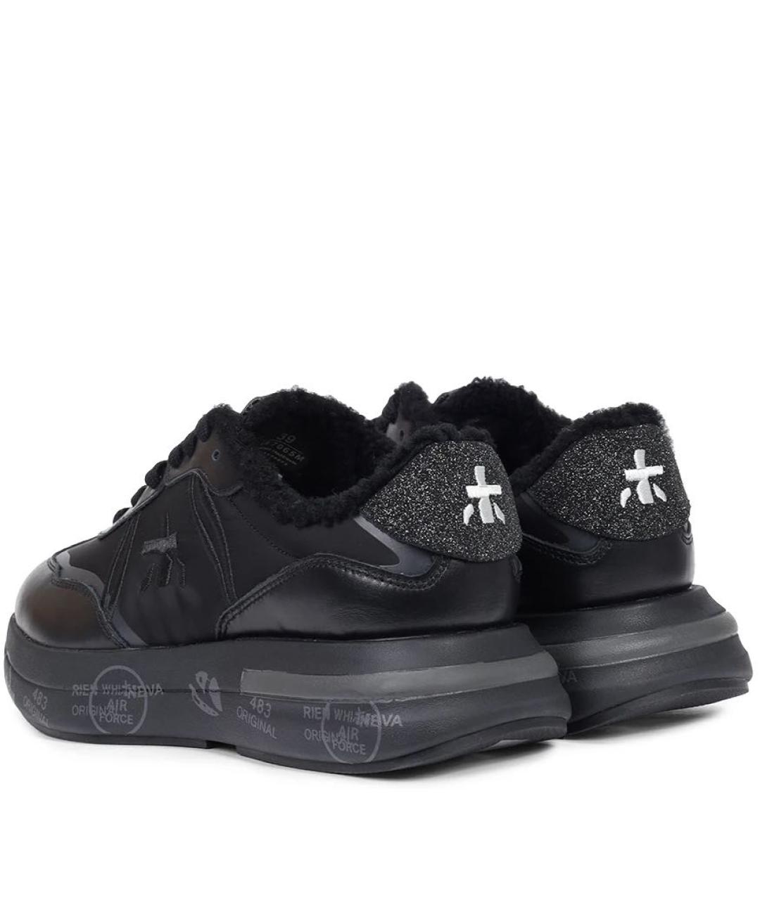 PREMIATA Черные кожаные кроссовки, фото 3