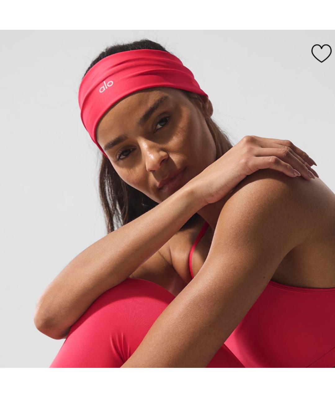 ALO YOGA Розовая повязка, фото 3