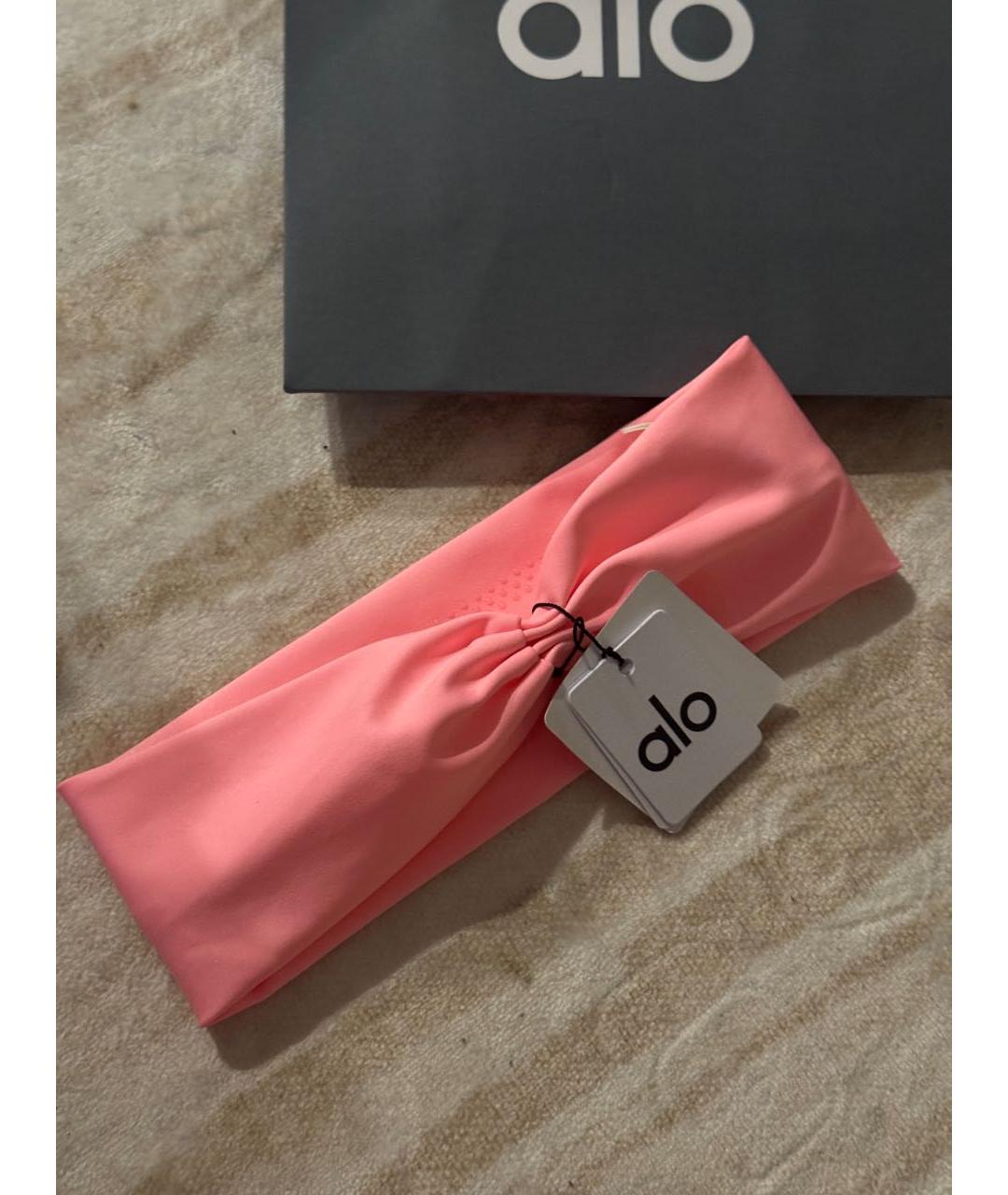 ALO YOGA Розовая повязка, фото 5