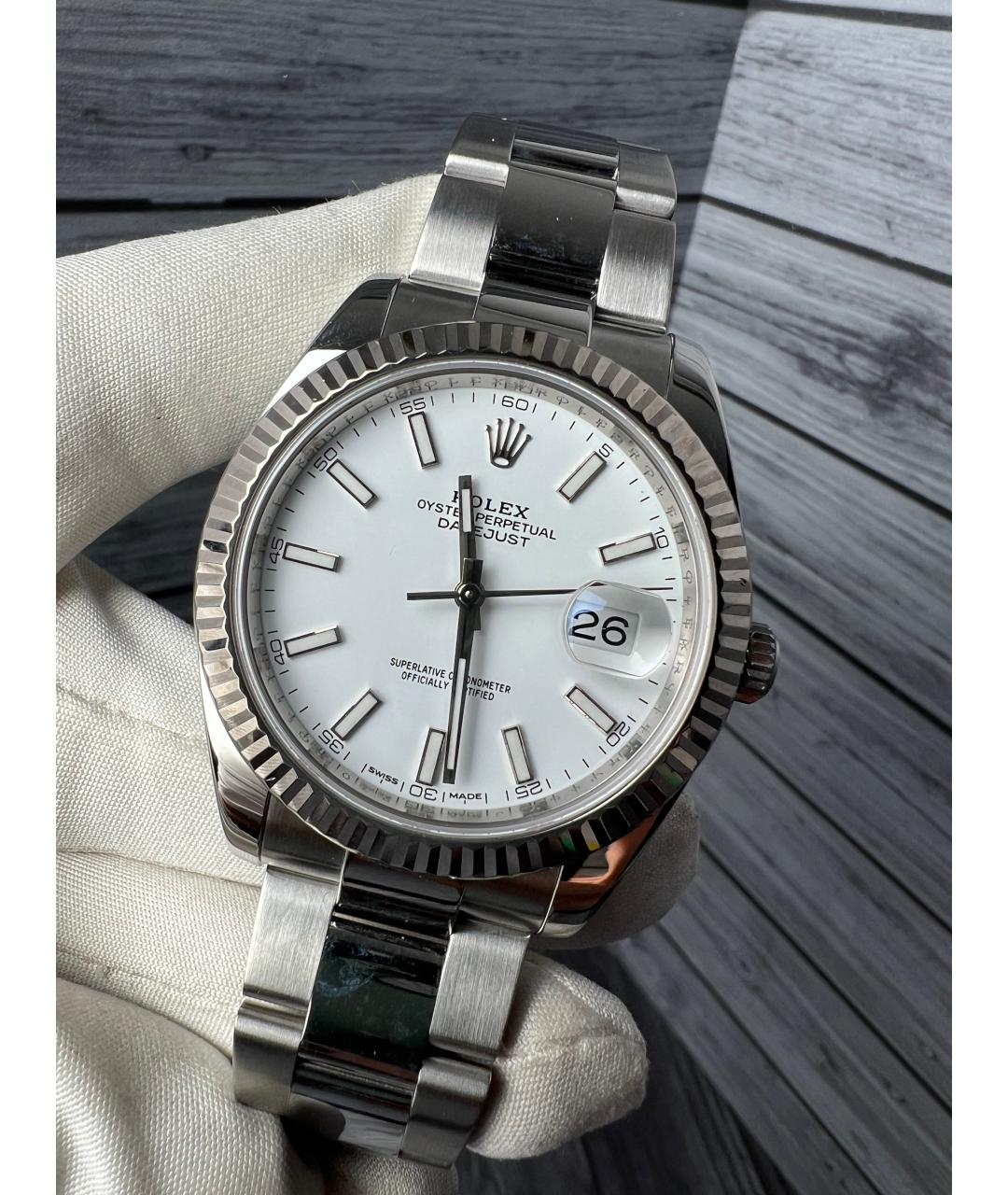 ROLEX Белые часы, фото 3