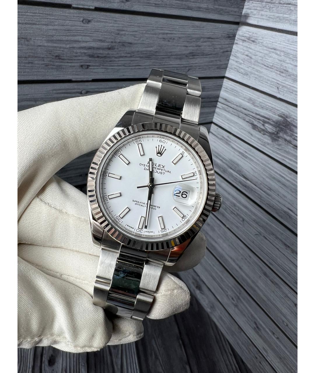 ROLEX Белые часы, фото 2