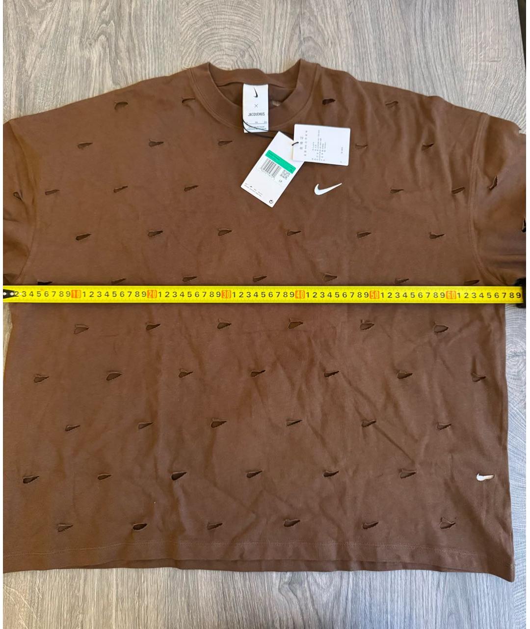 JACQUEMUS Коричневая футболка, фото 6