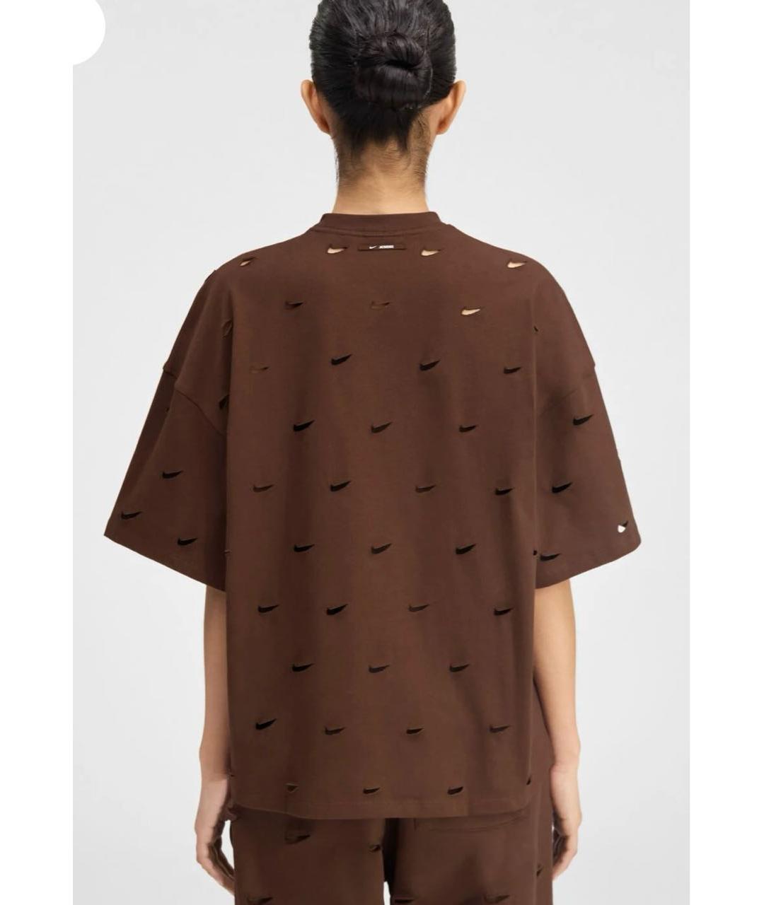 JACQUEMUS Коричневая футболка, фото 2