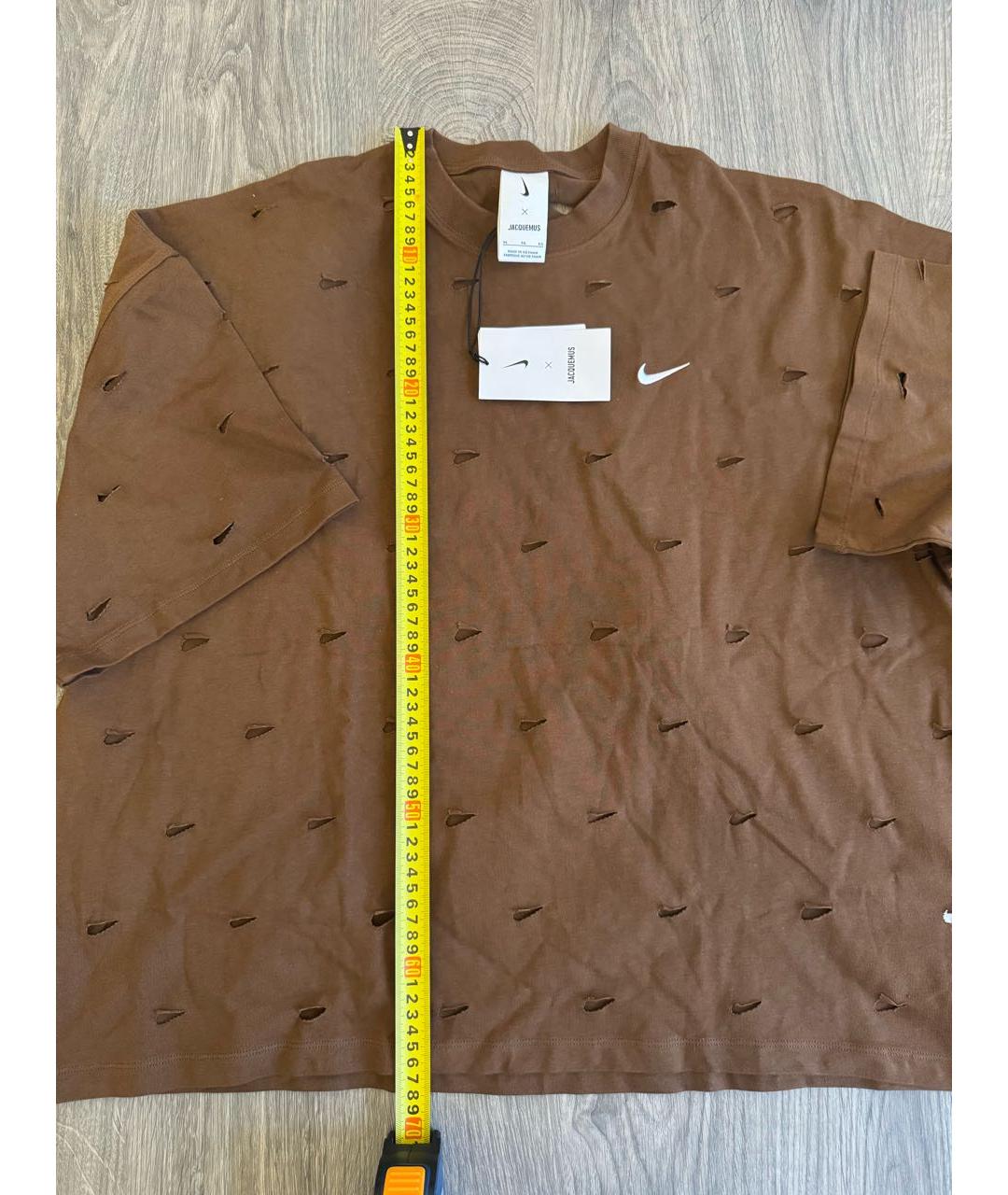 JACQUEMUS Коричневая футболка, фото 5