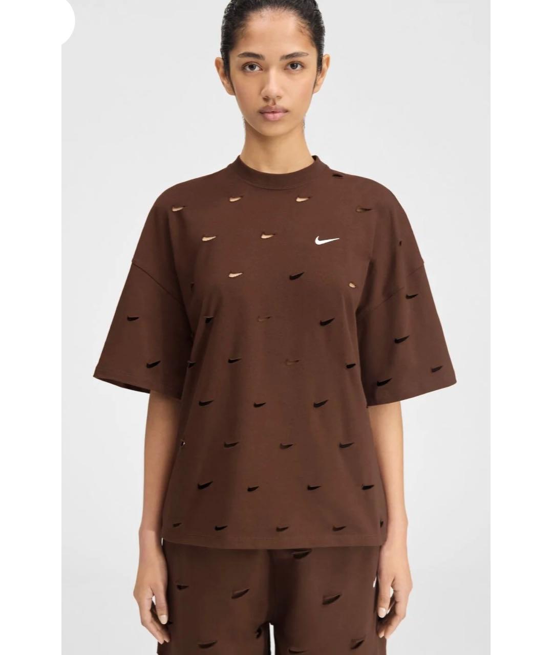 JACQUEMUS Коричневая футболка, фото 3