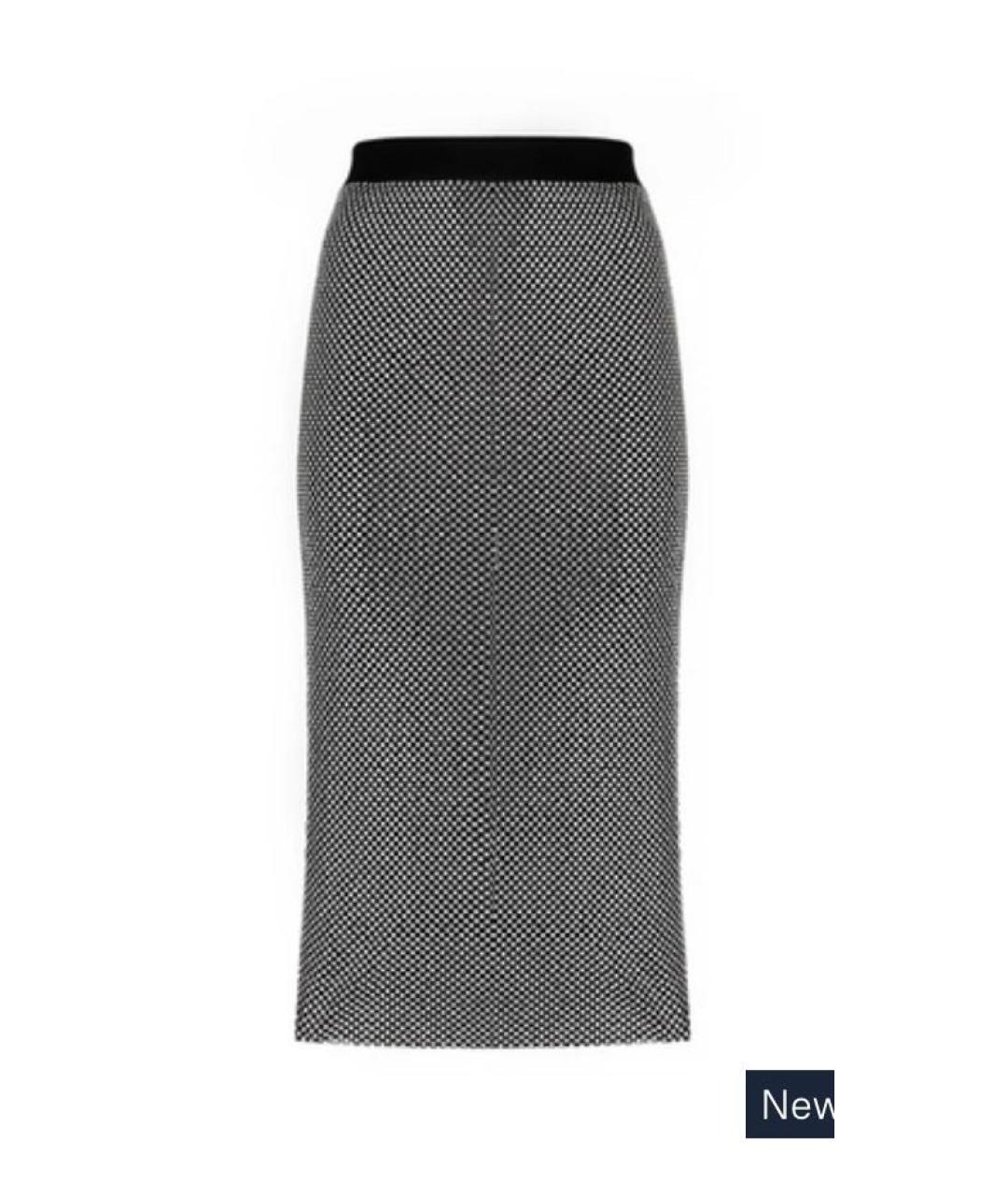 DOLCE&GABBANA Серебряная юбка макси, фото 2