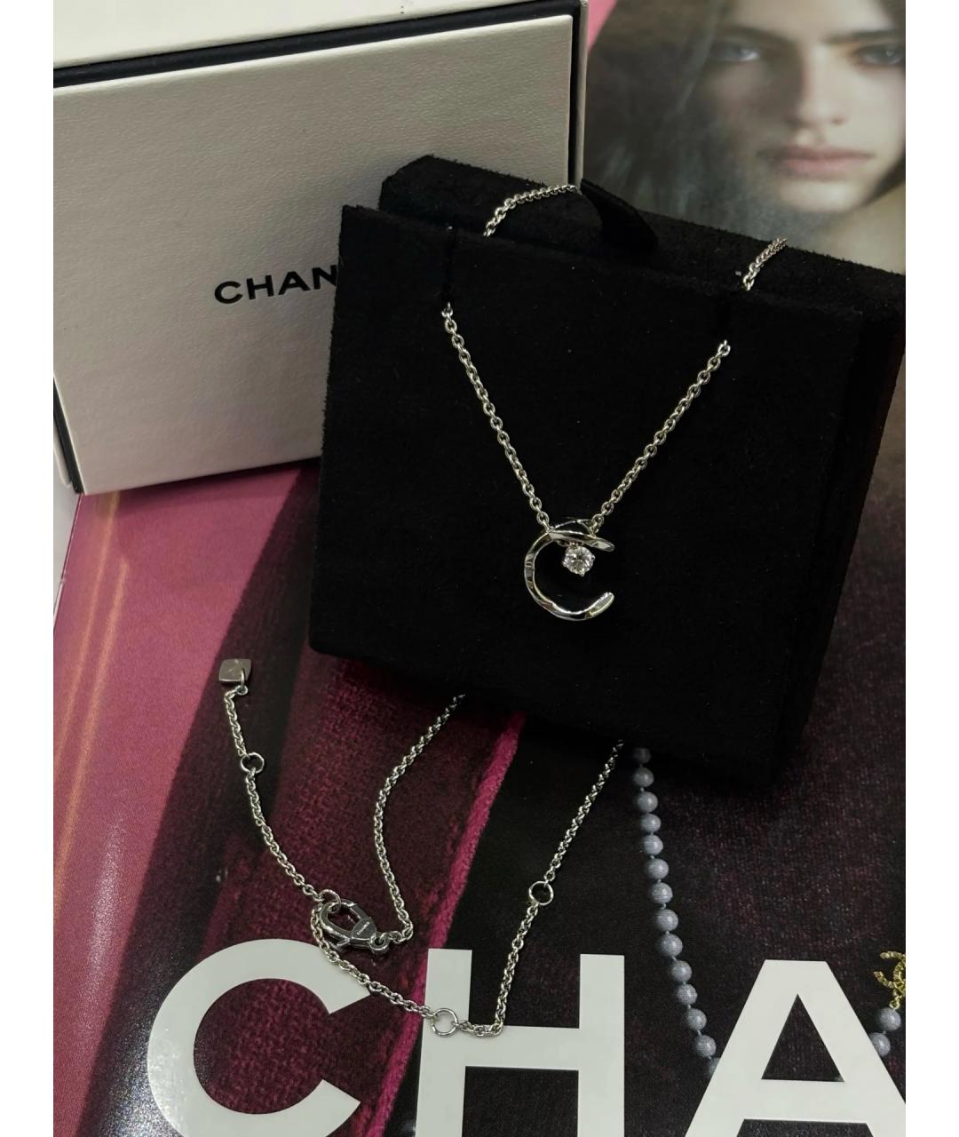 CHANEL Серебряное колье из белого золота, фото 3