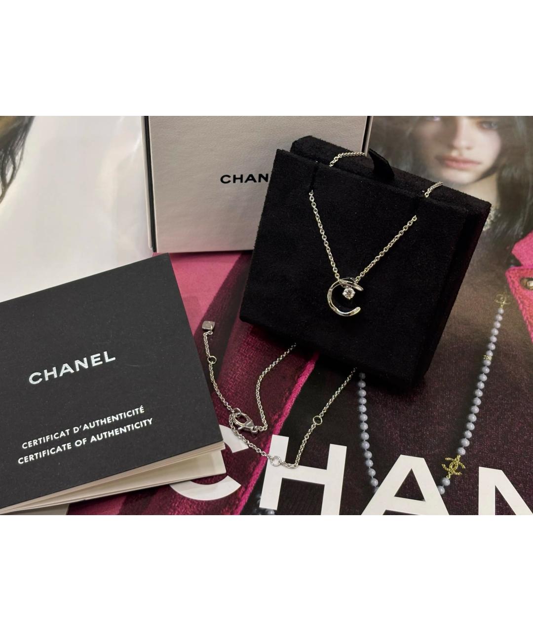 CHANEL Серебряное колье из белого золота, фото 2