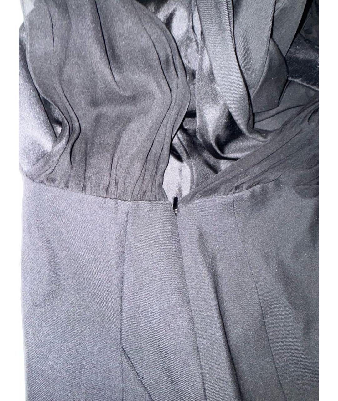 SAINT LAURENT Черное шерстяное вечернее платье, фото 5