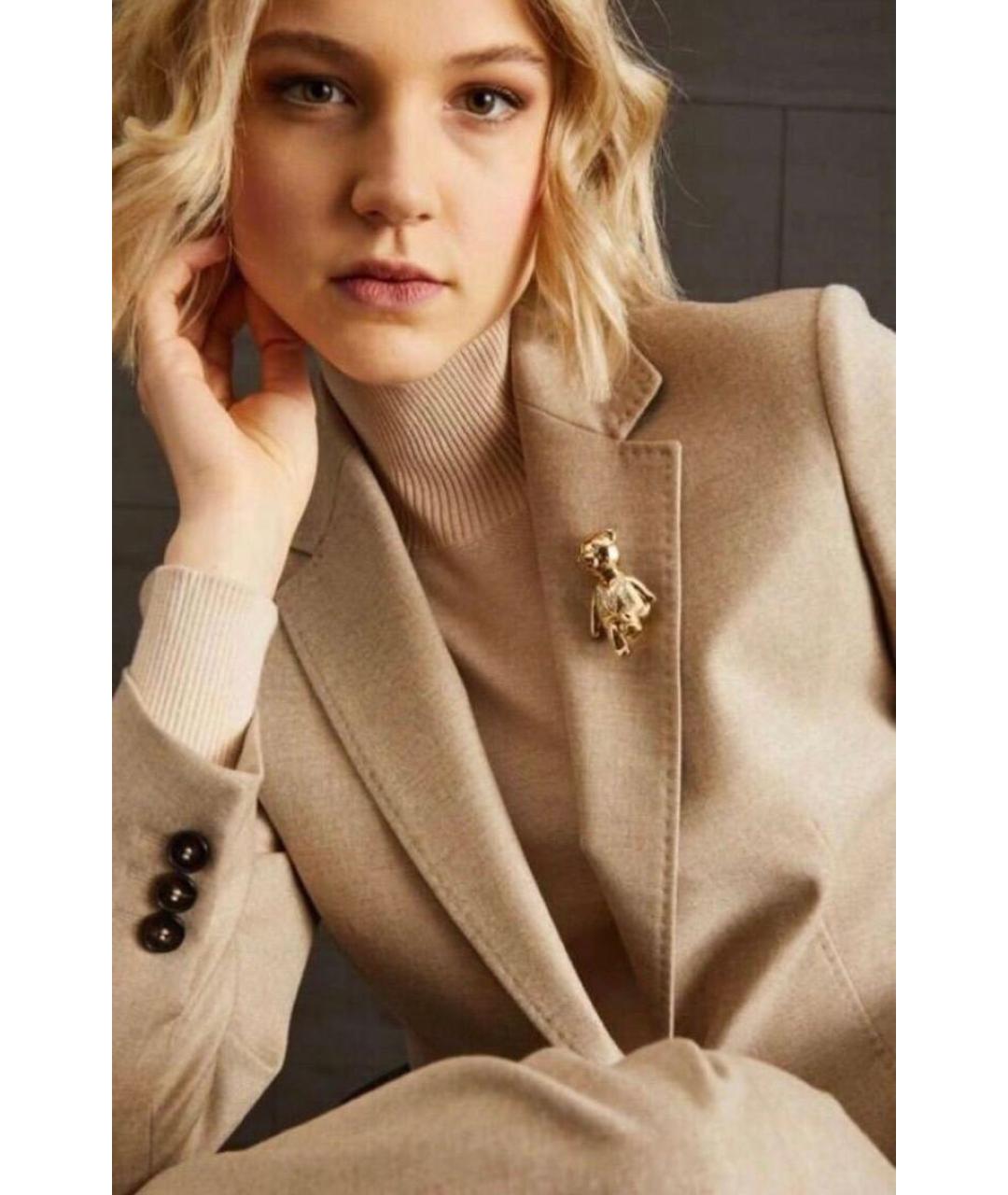 MAX MARA Золотая металлическая булавка / брошь, фото 3