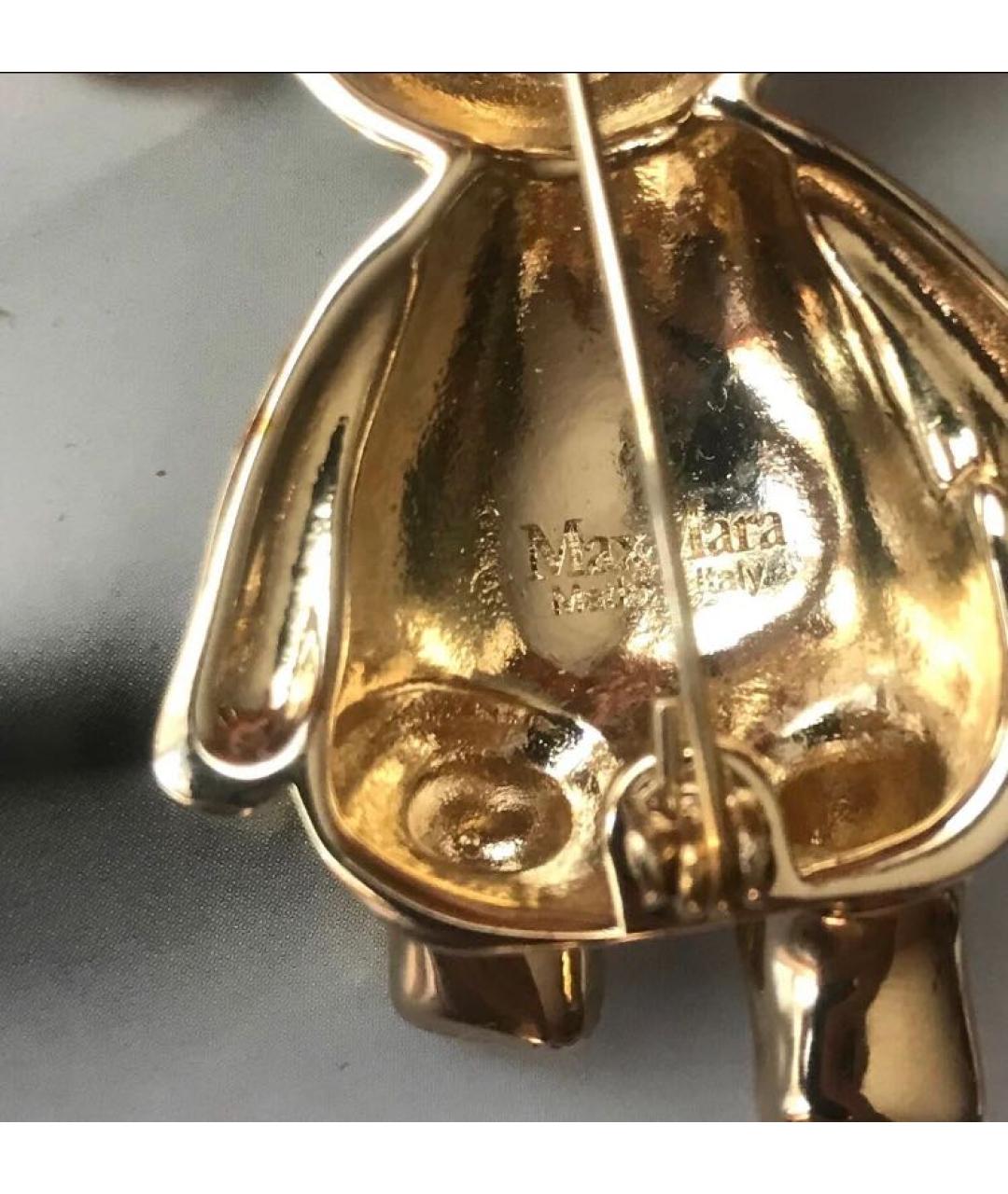 MAX MARA Золотая металлическая булавка / брошь, фото 6