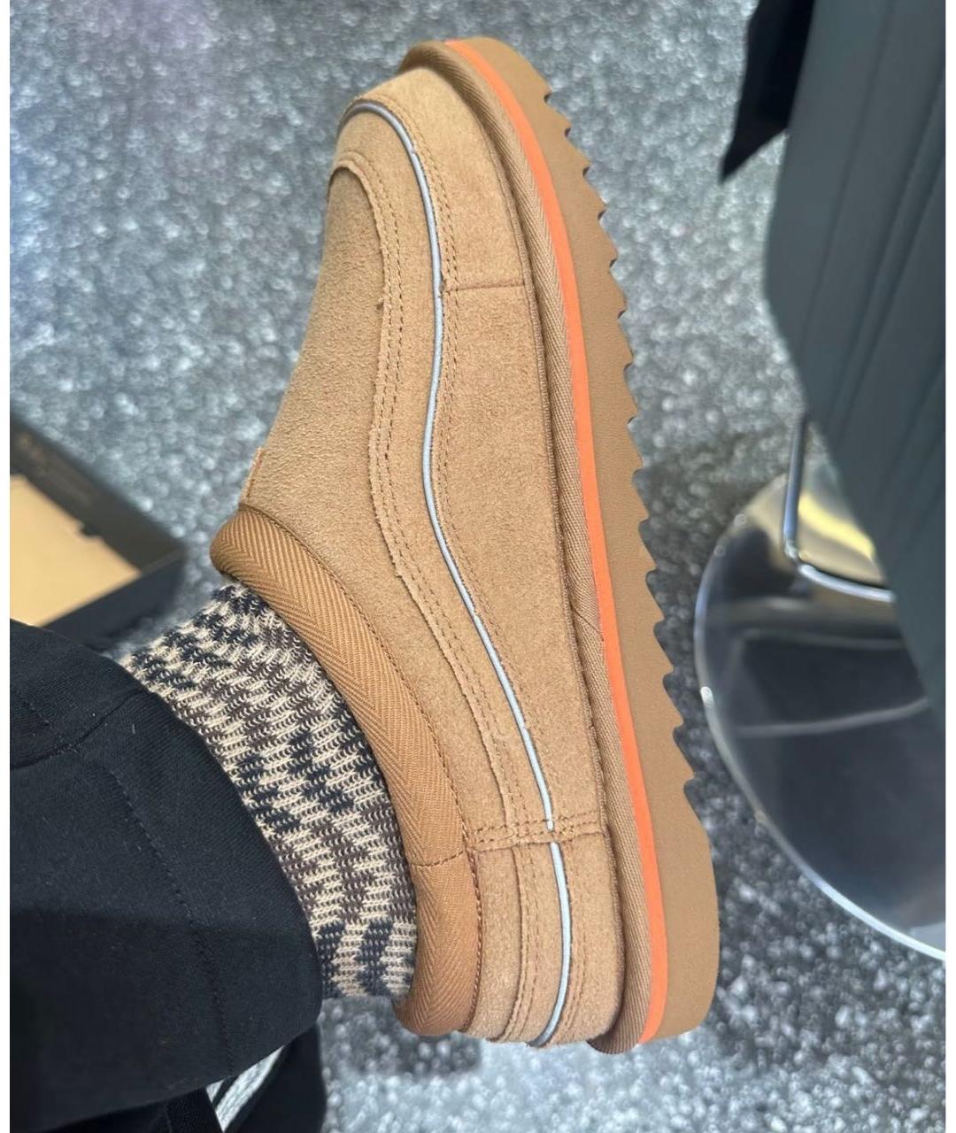 UGG AUSTRALIA Коричневые замшевые ботинки, фото 5