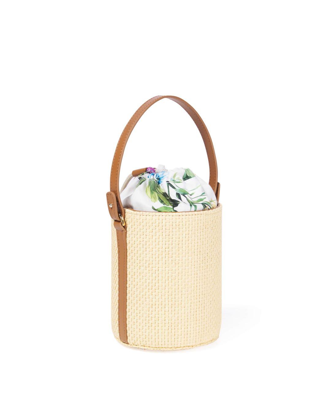 DOLCE&GABBANA Бежевая пелетеная сумка с короткими ручками, фото 2