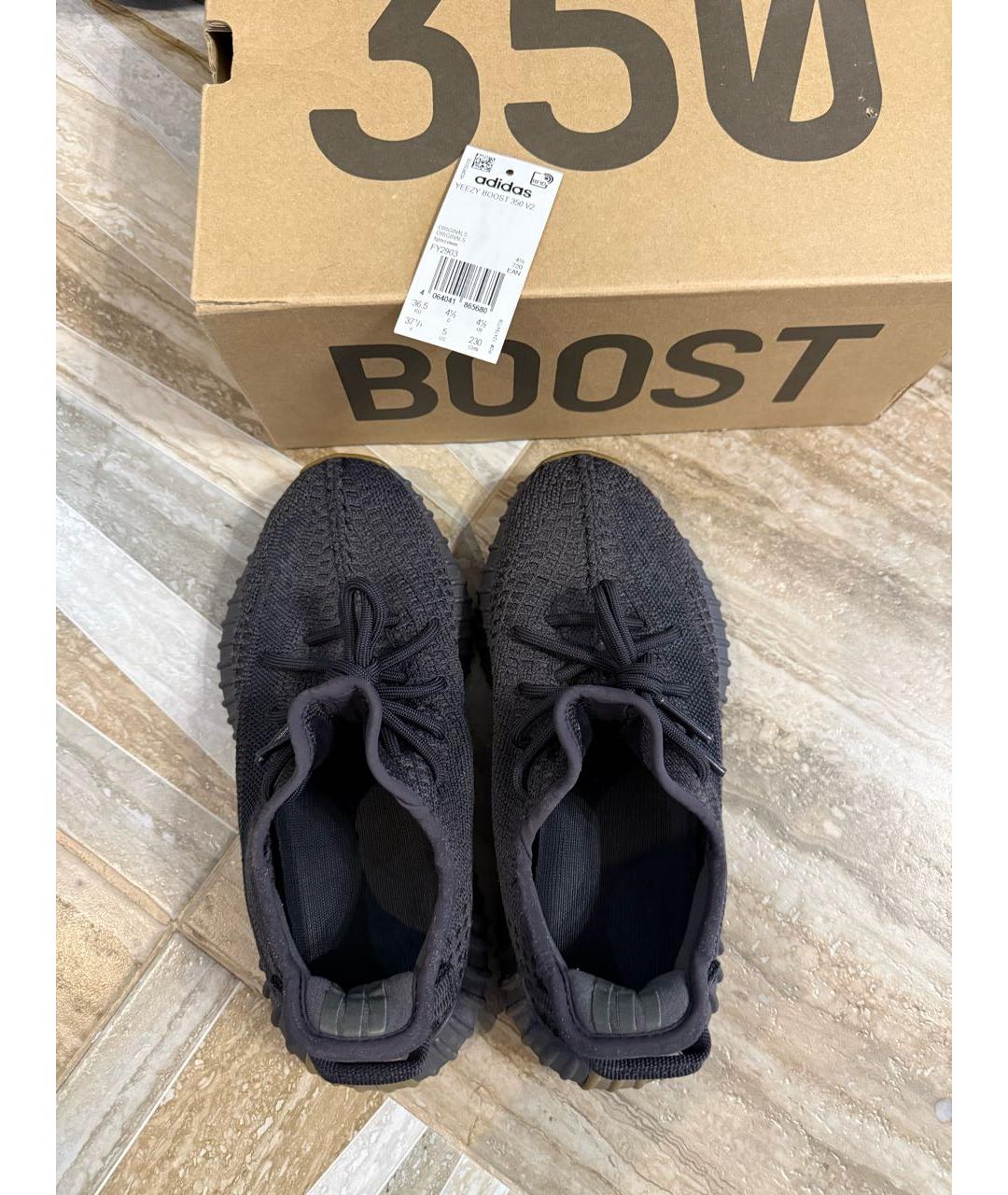 ADIDAS YEEZY Антрацитовые кроссовки, фото 2