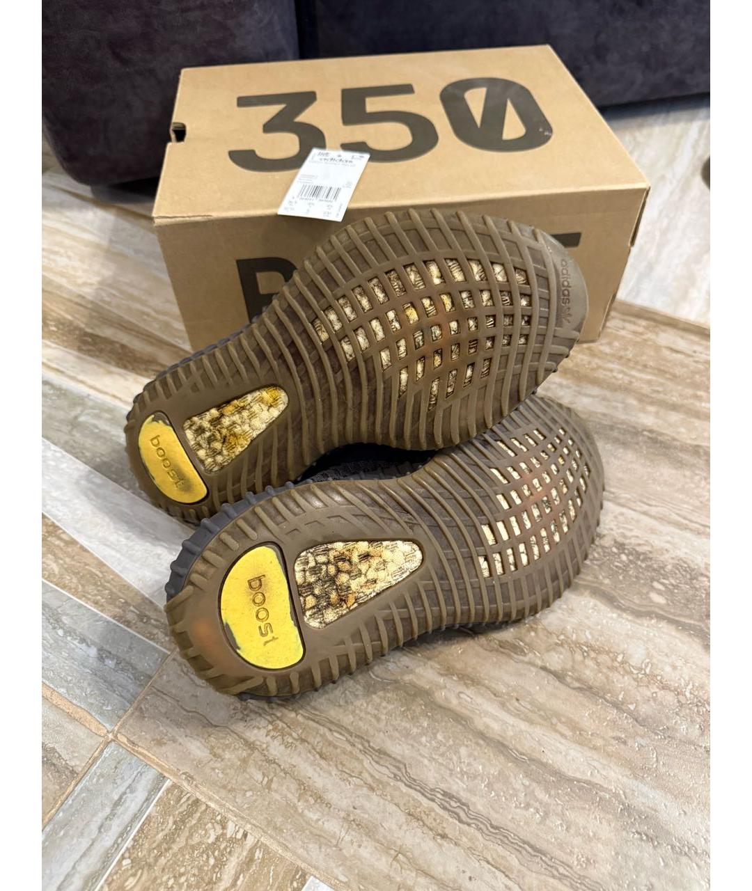 ADIDAS YEEZY Антрацитовые кроссовки, фото 4