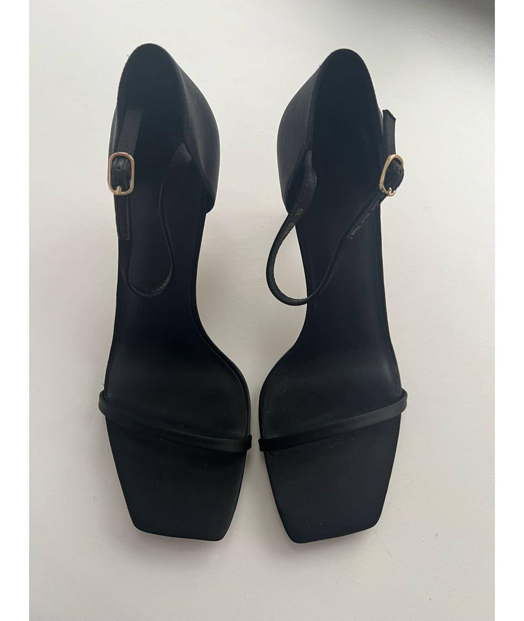 12 STOREEZ Черные текстильные босоножки, фото 4