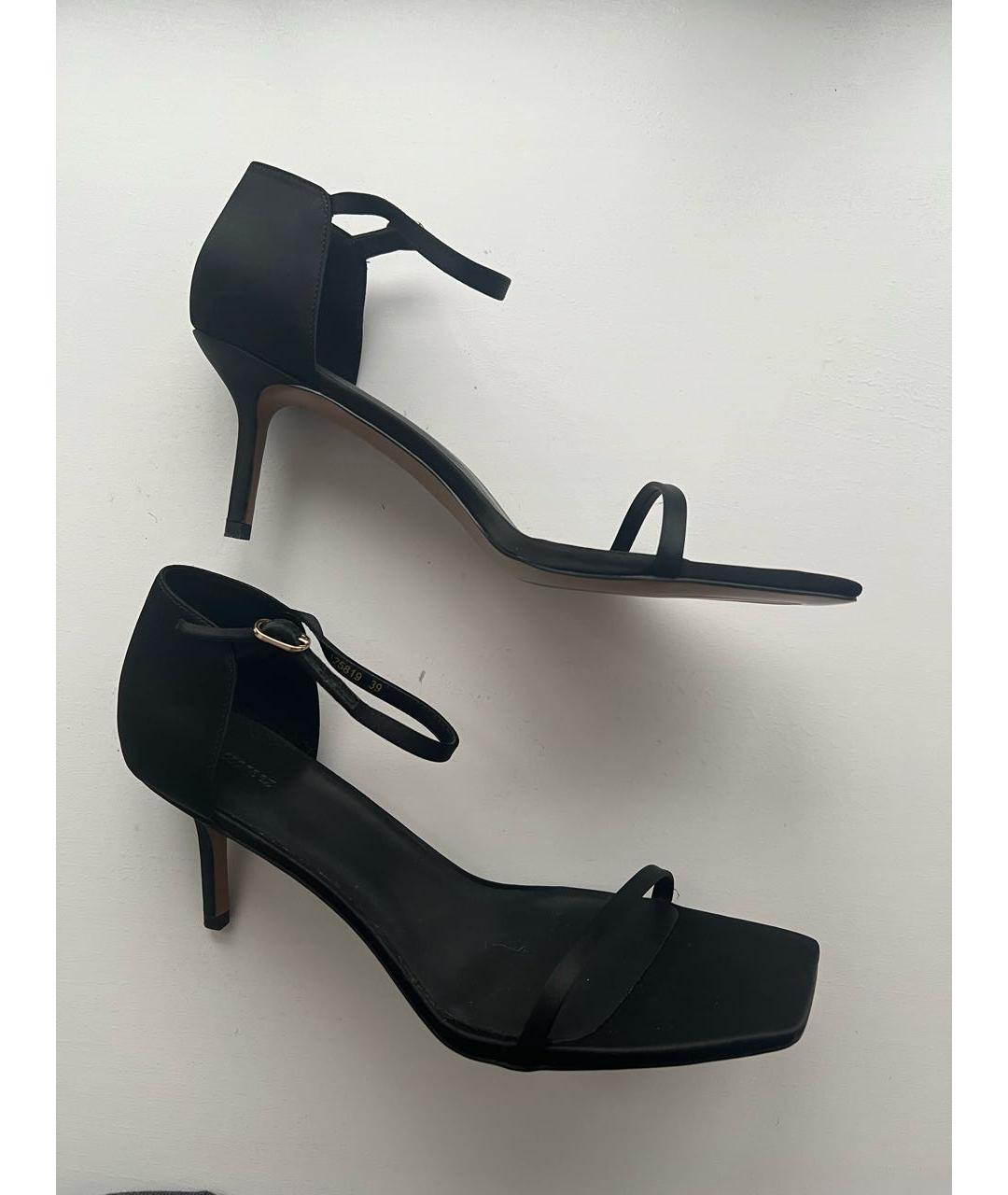 12 STOREEZ Черные текстильные босоножки, фото 7