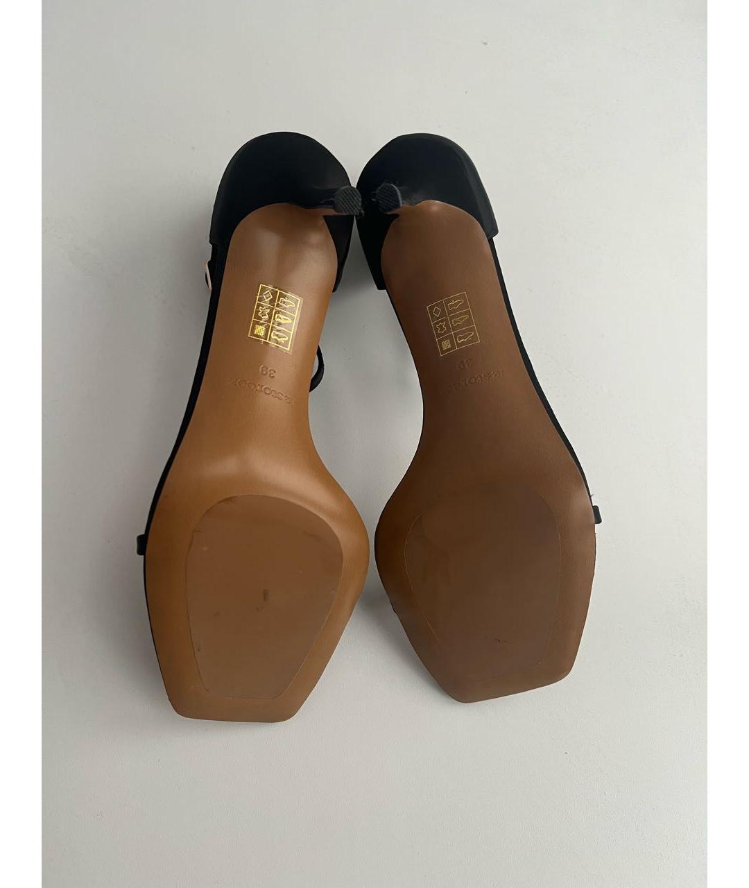 12 STOREEZ Черные текстильные босоножки, фото 5