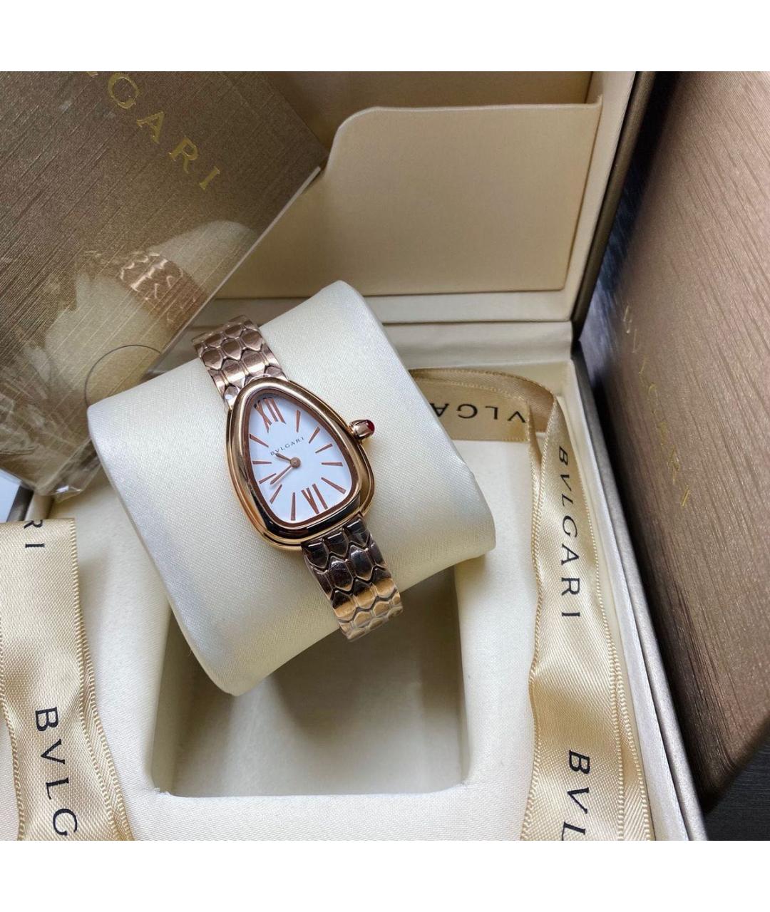 BVLGARI Золотые часы из розового золота, фото 4