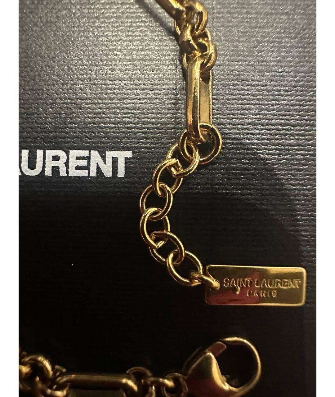 SAINT LAURENT Золотой браслет, фото 4
