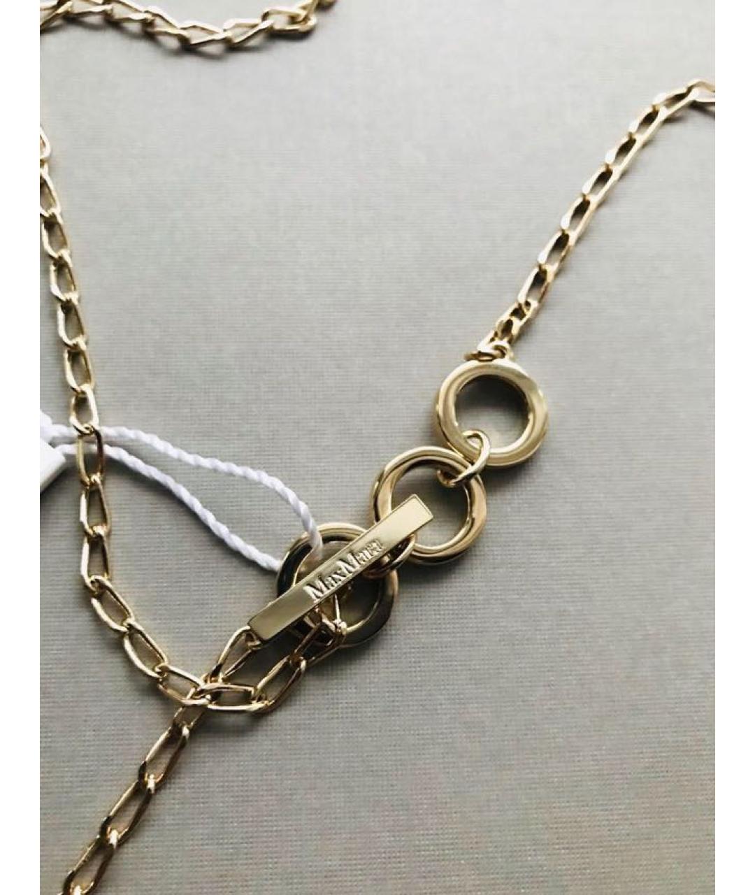 MAX MARA Золотое металлическое колье, фото 7