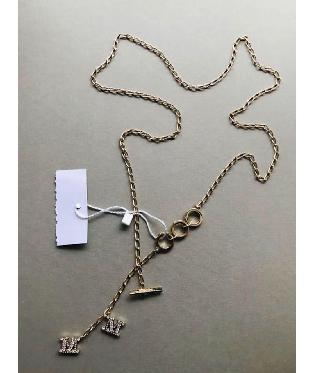 MAX MARA Золотое металлическое колье, фото 4