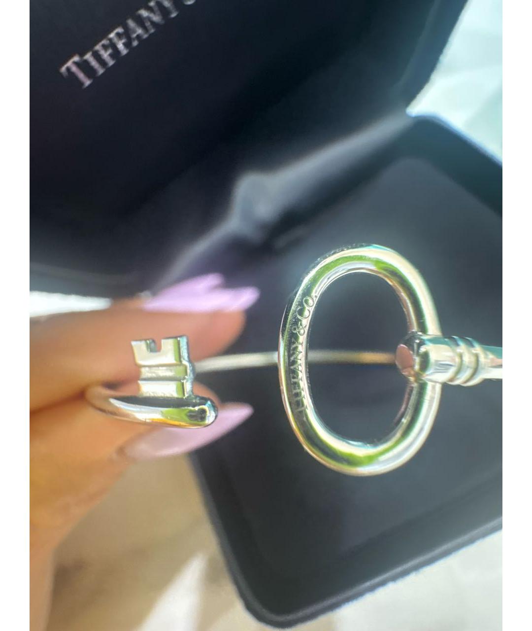 TIFFANY&CO Серебрянный браслет из белого золота, фото 3