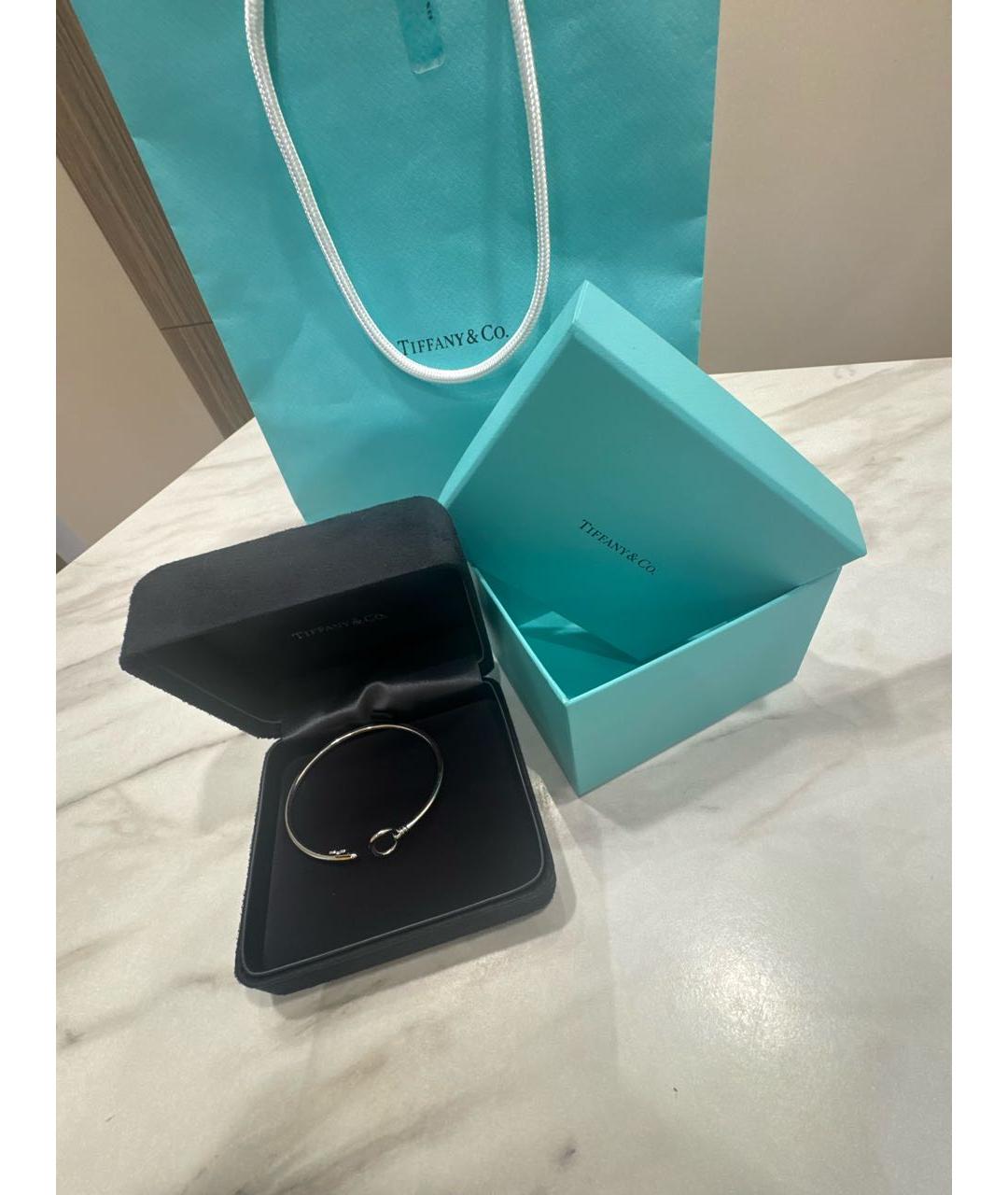 TIFFANY&CO Серебрянный браслет из белого золота, фото 4