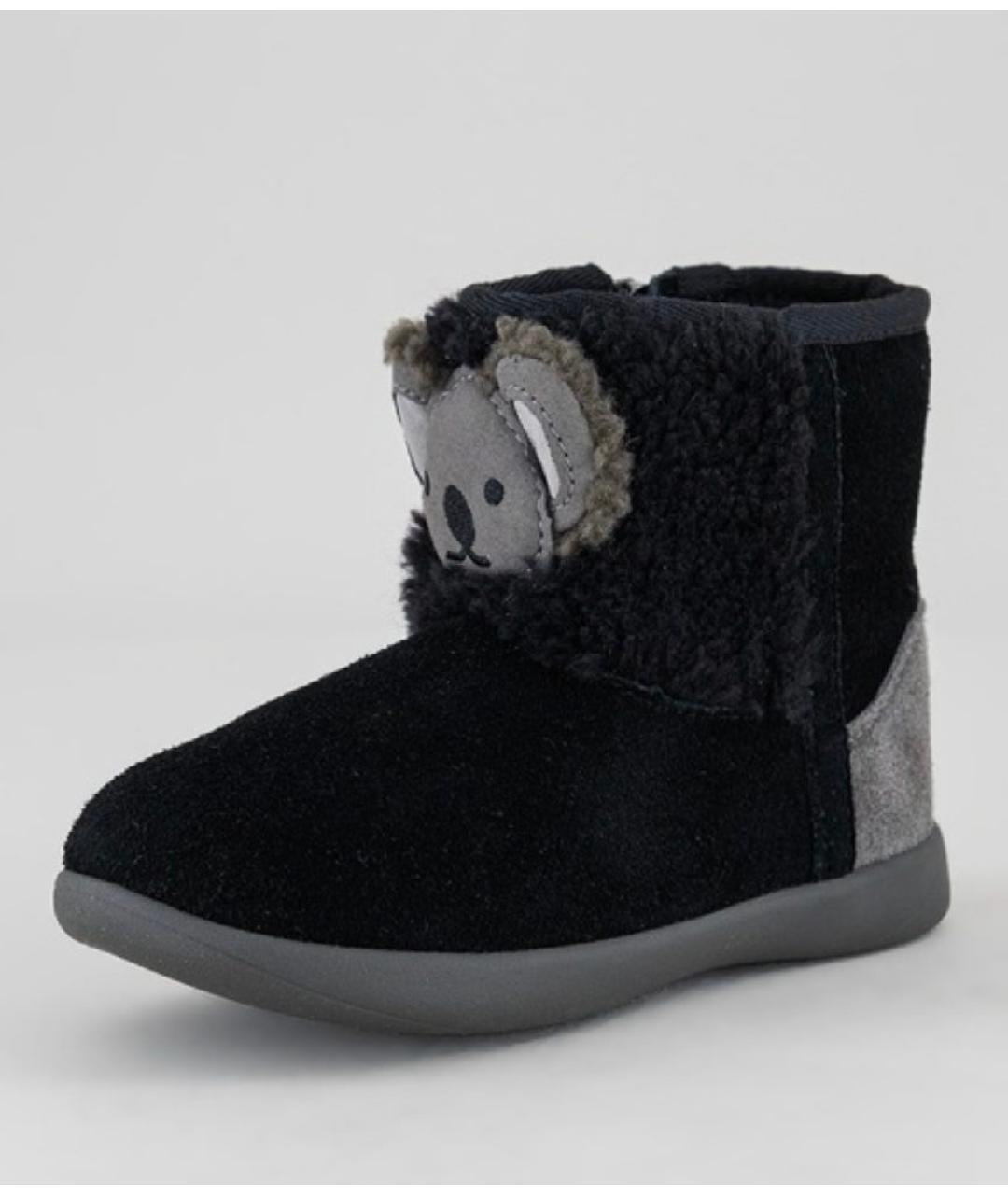 UGG AUSTRALIA Черные кожаные сапоги, фото 2