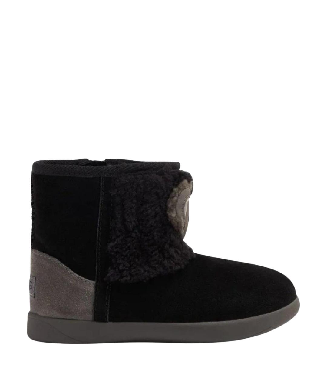 UGG AUSTRALIA Черные кожаные сапоги, фото 1