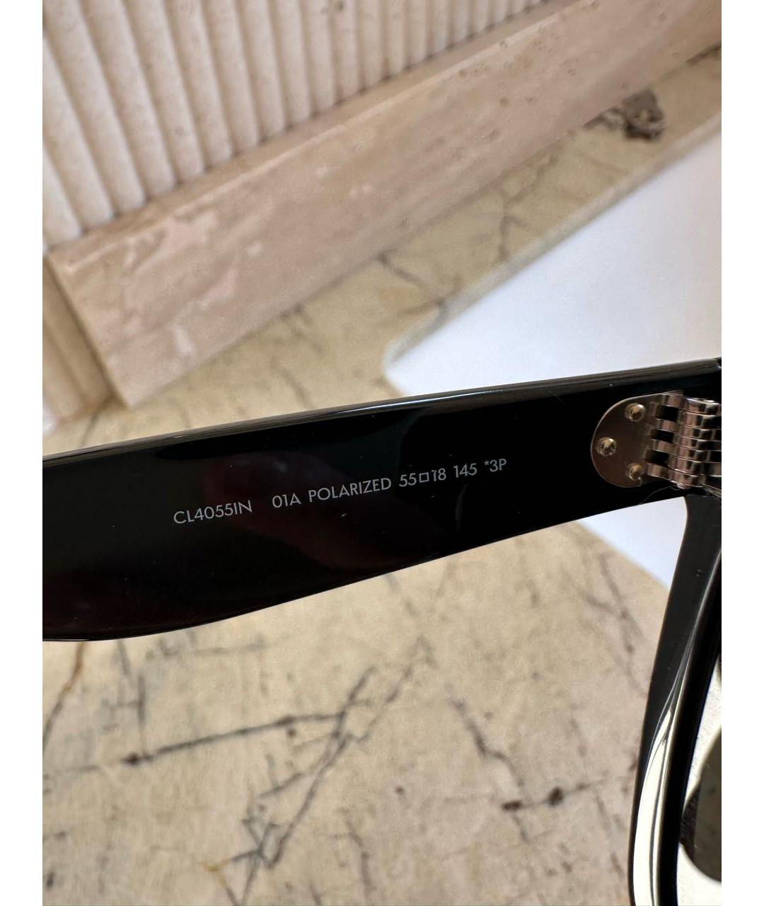 CELINE Черные пластиковые солнцезащитные очки, фото 4