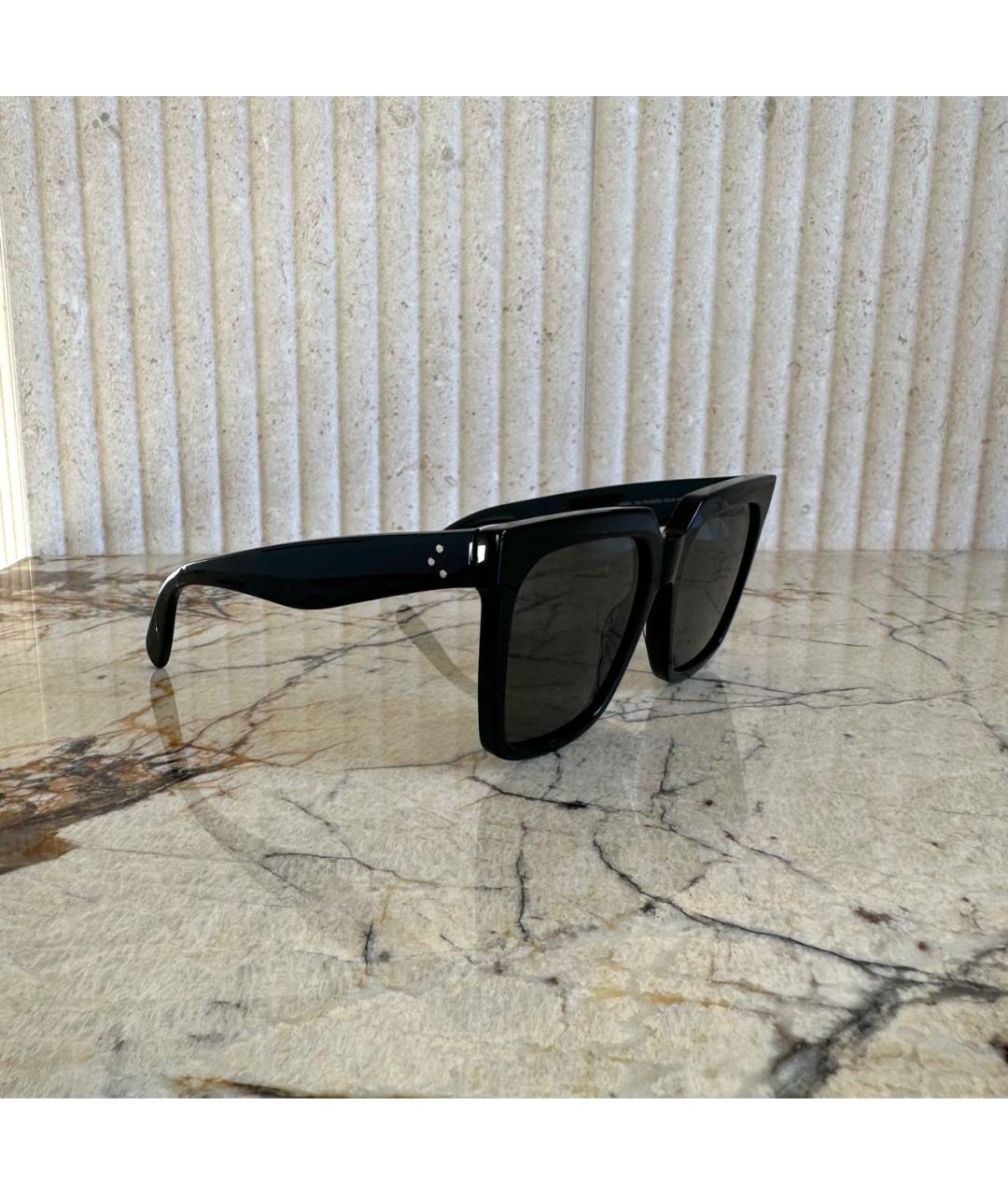 CELINE Черные пластиковые солнцезащитные очки, фото 2