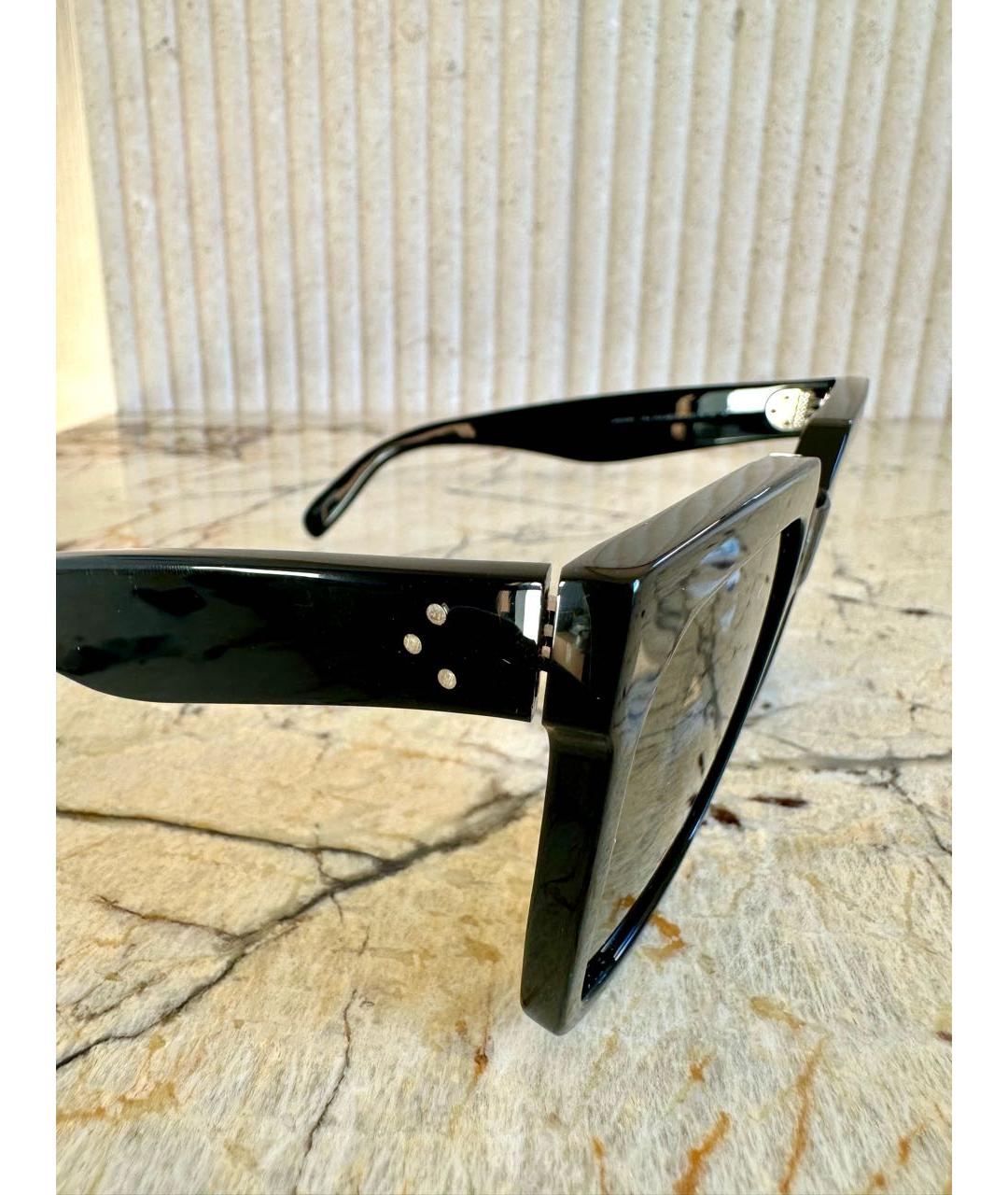 CELINE Черные пластиковые солнцезащитные очки, фото 3