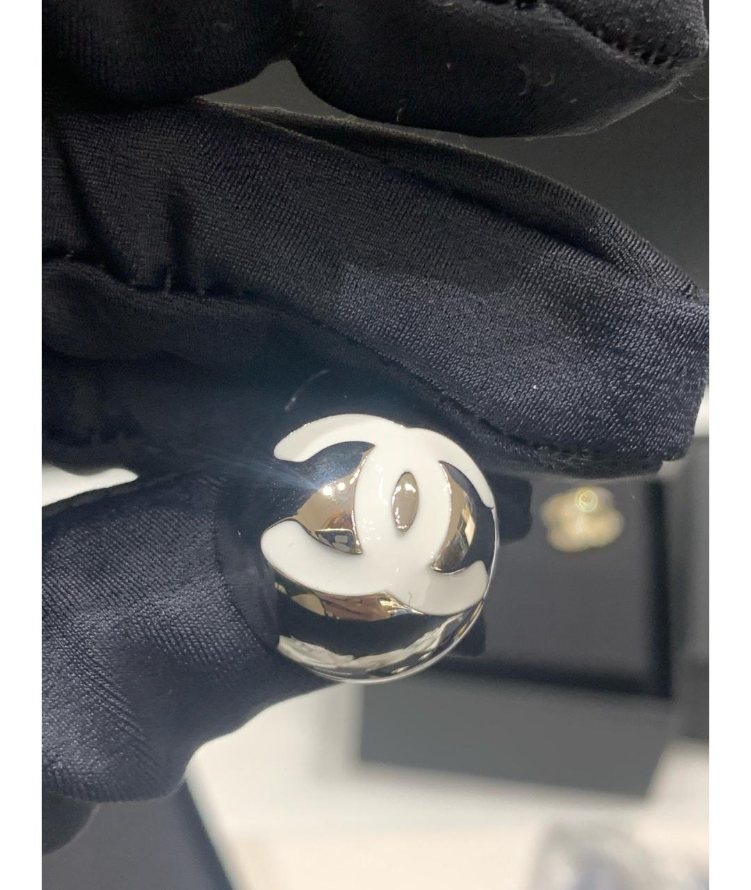 CHANEL Серебряные металлические серьги, фото 9