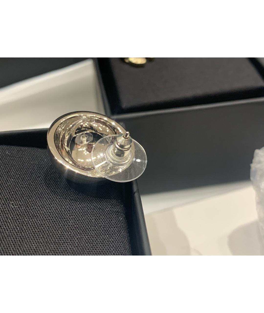 CHANEL Серебряные металлические серьги, фото 6